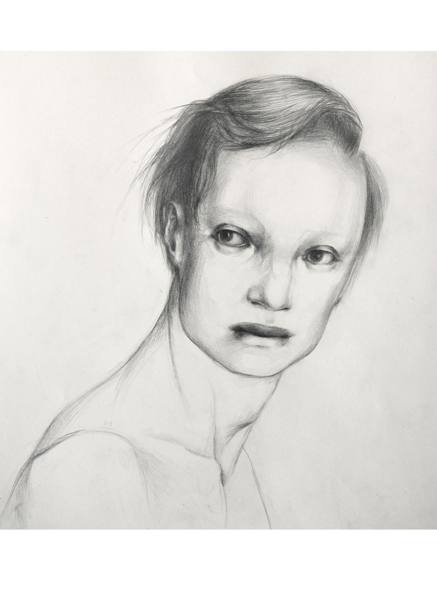 2013His fear was immortal the same as his bravery Pencil on paper, 45 x 55 cm